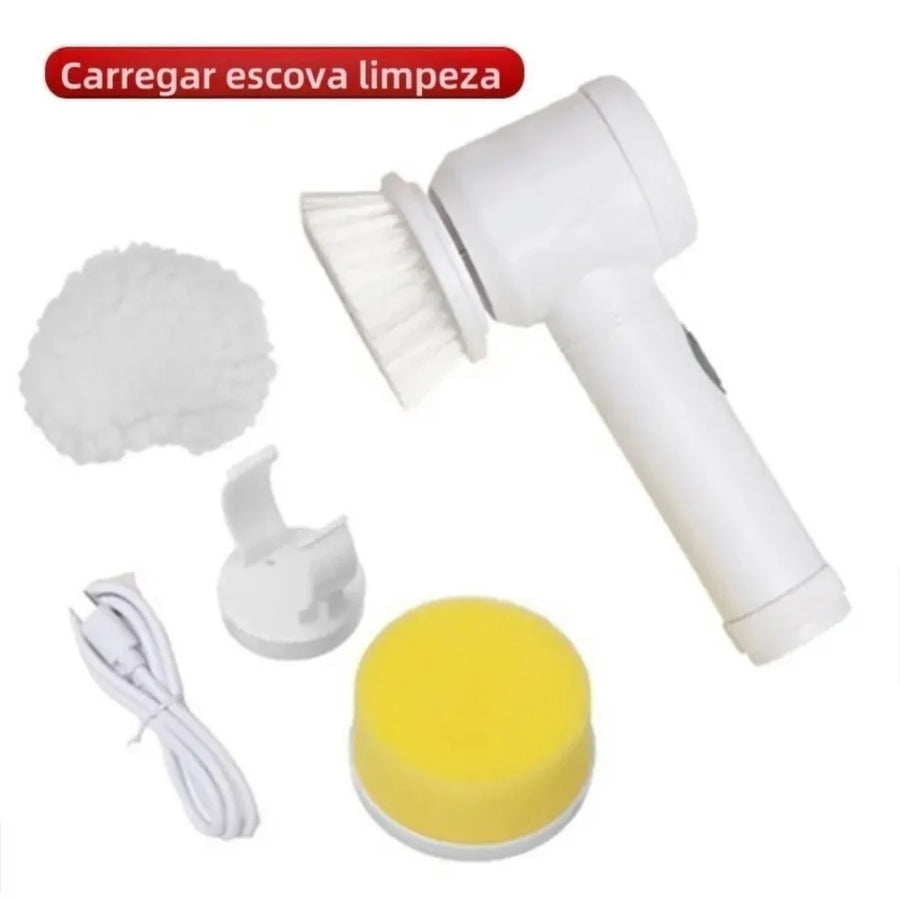 Escova de limpeza elétrica 5 em 1 sem fio